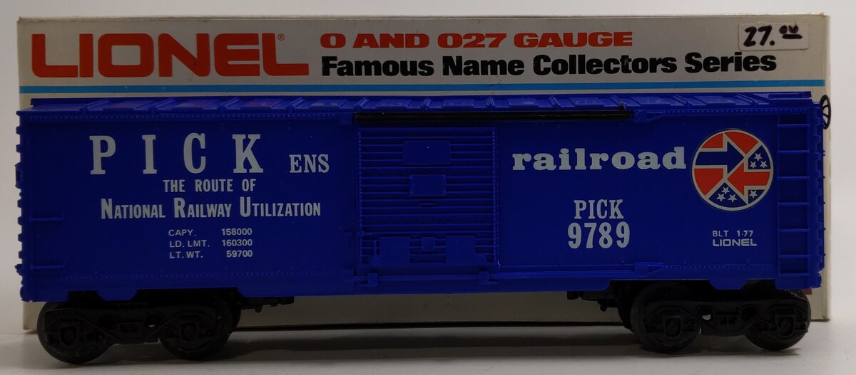 Lionel 6-9789 O Gauge Pickens Railroad Boxcar LN/Box