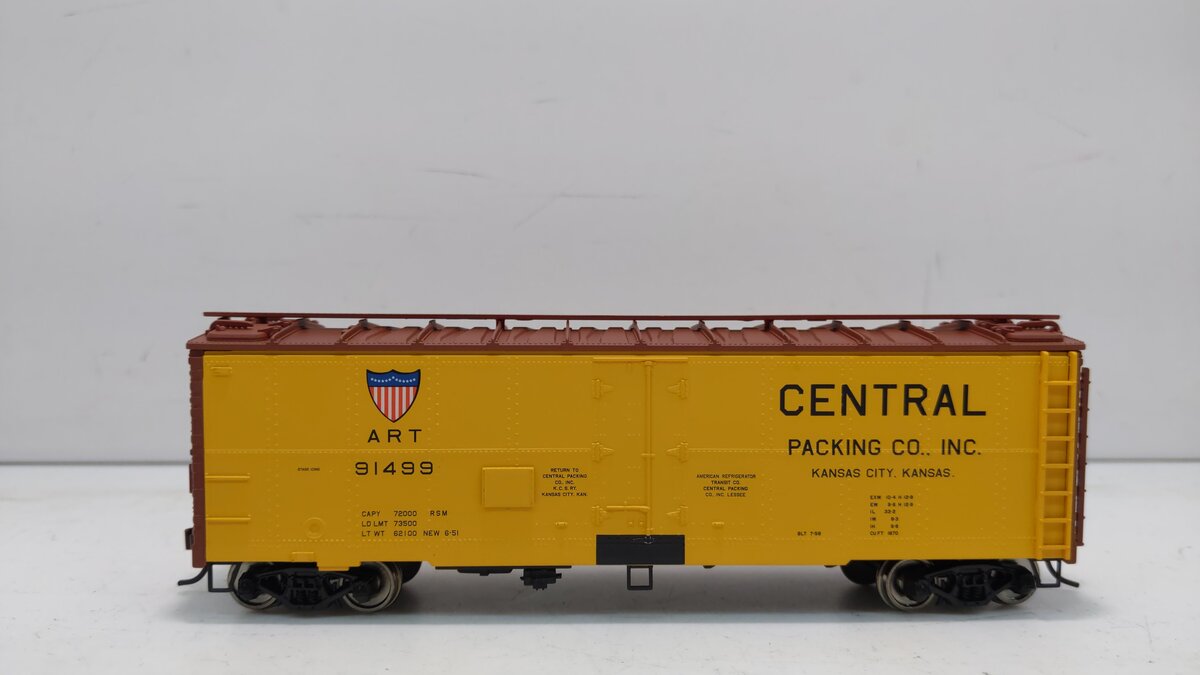 Walthers 932-2586 HO Central ART 40' Meat Reefer #91499 LN/Box