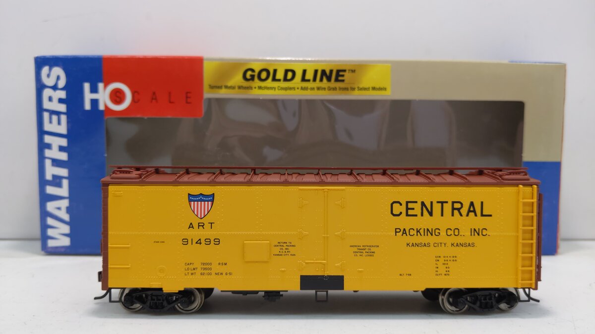Walthers 932-2586 HO Central ART 40' Meat Reefer #91499 LN/Box