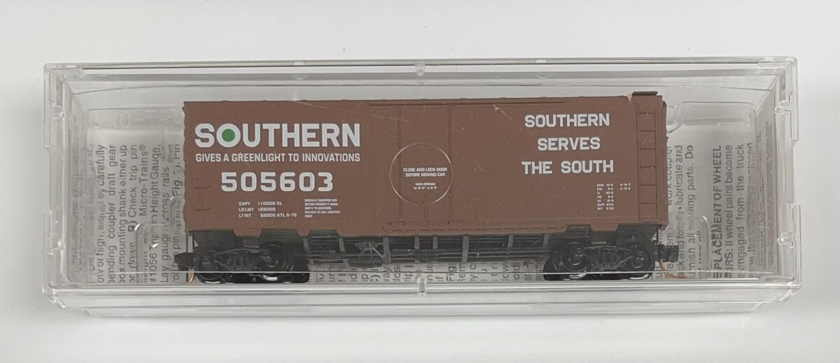 Micro-Trains 02100100 N Southern Railway 40' Standard Plug Door Boxcar #505603
