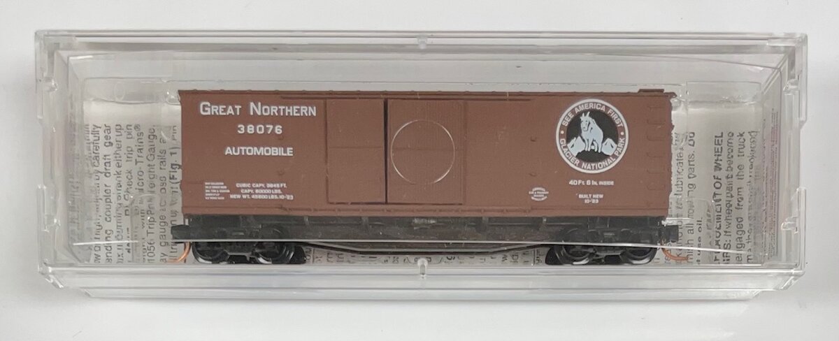 Micro-Trains 04100030 N Great Northern 40' Double Sheathed Boxcar #38076 LN/Box