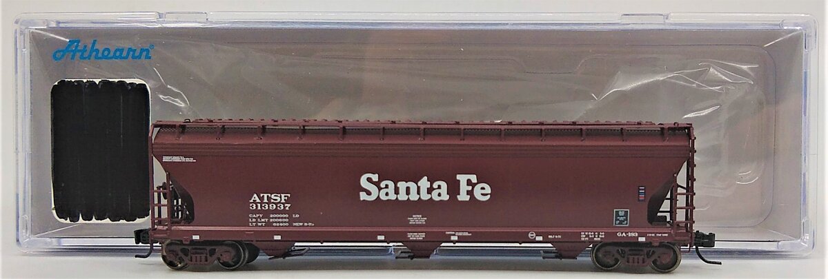 Athearn 6936 N Santa Fe 4600 Covered Hopper #313937 NIB