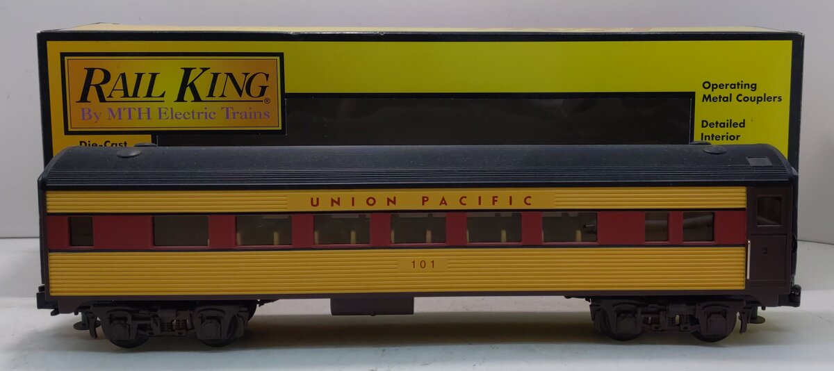 MTH 30-6107C O Gauge Union Pacific Streamlined Coach Car #101 LN/Box
