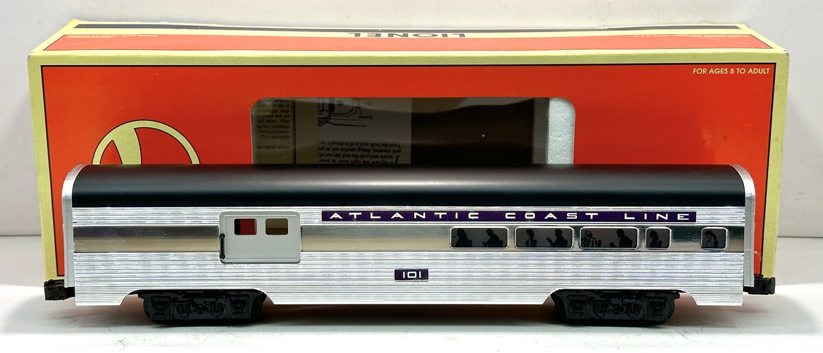 Lionel 6-19155 O Gauge Atlantic Coast Line Aluminum Combination Car #101 LN/Box