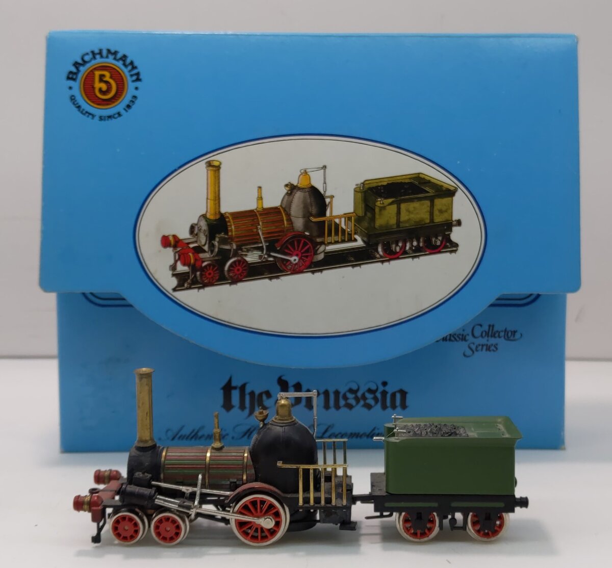 Bachmann 41-0501 HO Scale The Prussia 4-2-0 Steam Locomotive & Tender -DC LN/Box