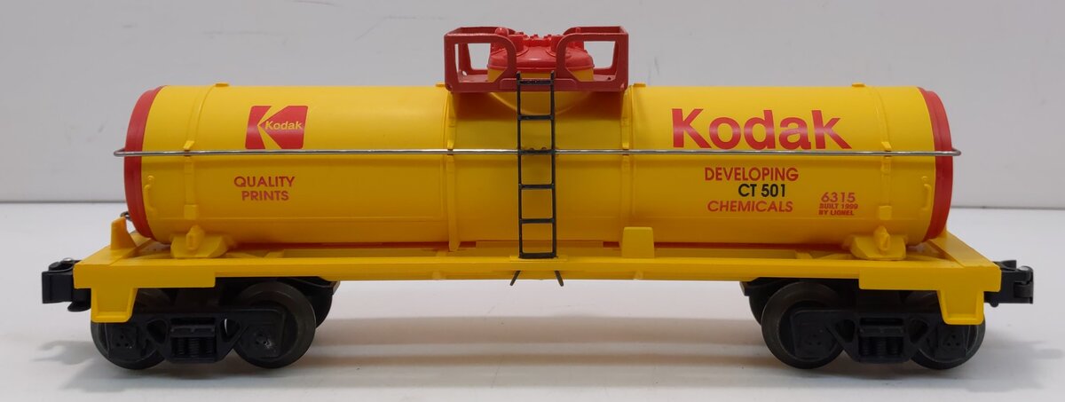 Lionel 6-16188 O Gauge Kodak Single Dome Tank Car #6315 LN/Box