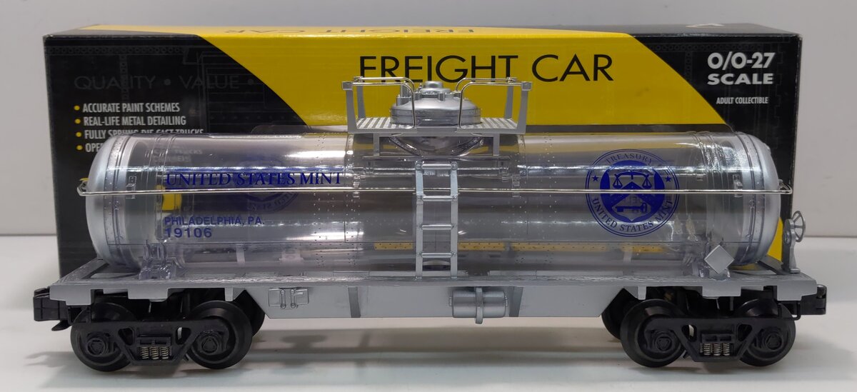 K-Line K632-8028 O Gauge US Mint Philadelphia Tank Car Bank #19106 LN/Box