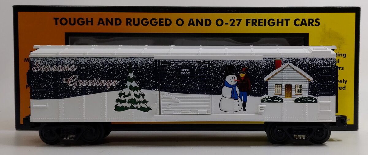 MTH 30-74038 O Gauge 2002 Holiday Boxcar LN/Box