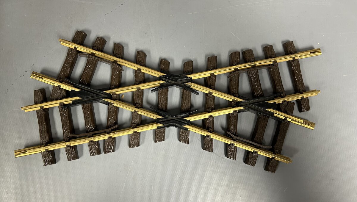 LGB 1300 G Gauge R1 30 Degree Crossing Track LN/Box