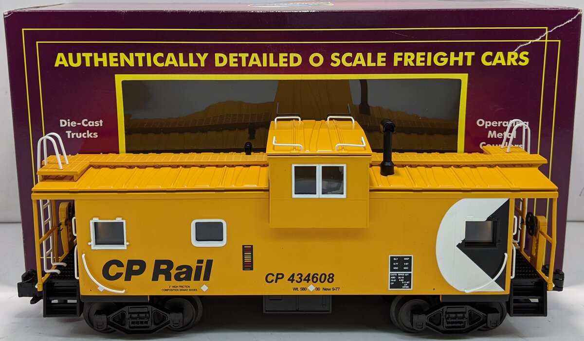 MTH 20-91060 O CP Rail Illuminated Caboose #434608 EX/Box
