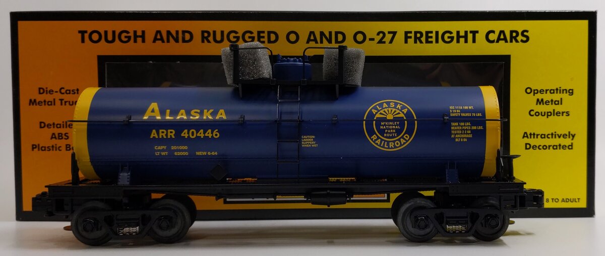 MTH 30-7341 O Gauge Alaska Single Dome Tank Car #40446 NIB