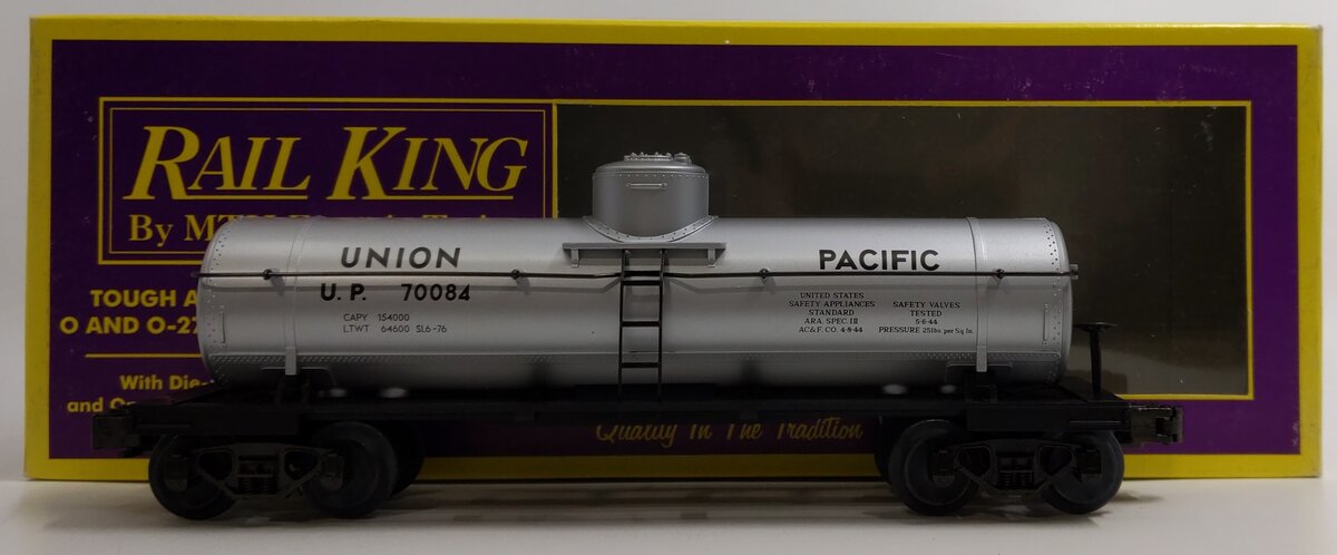 MTH 30-7302 O Gauge Union Pacific Tank Car #70084 LN/Box