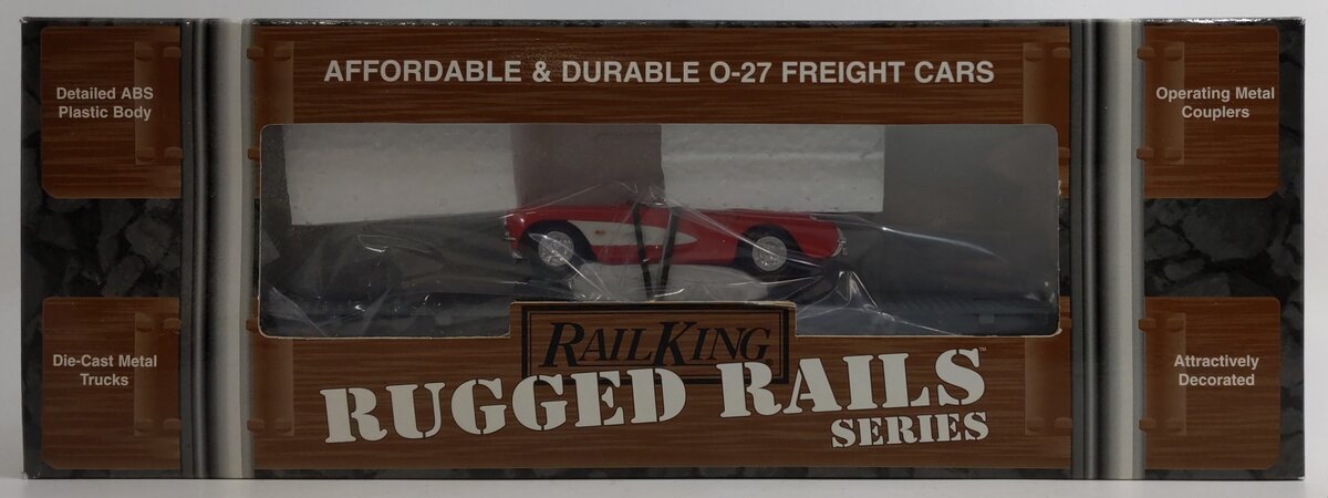 MTH 33-7601 O Gauge New York Central Flatcar w/1957 Die-Cast Corvette #372515 LN/Box