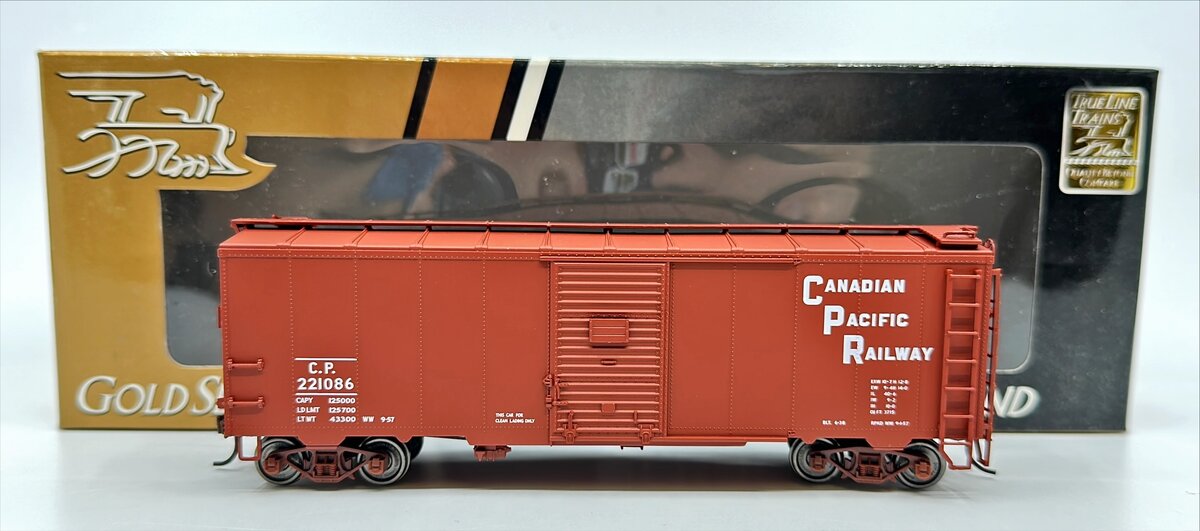 True Line Trains 300107 HO Scale Canadian Pacific Boxcar #221086