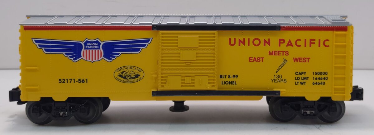 Lionel 6-52171 O Union Pacific Chicagoland RR Club Operating Uncle Herb Boxcar NIB