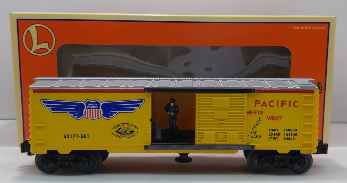 Lionel 6-52171 O Union Pacific Chicagoland RR Club Operating Uncle Herb Boxcar EX/Box