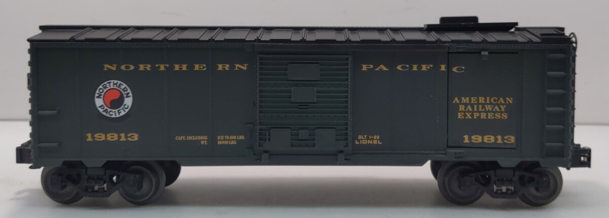 Lionel 6-19813 O Gauge Northern Pacific Operating Ice Car w/Ice Blocks NIB