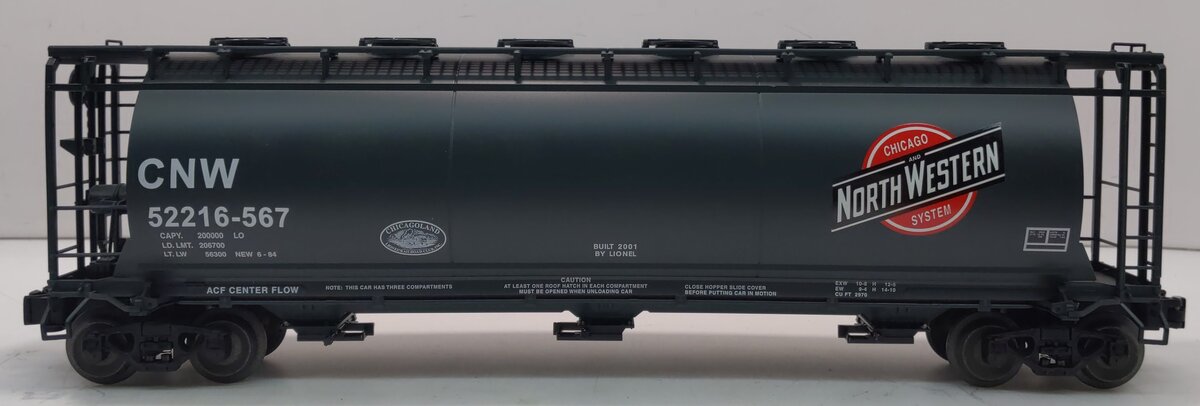 Lionel 6-52216-567 O Chicago & North Western Cylindrical Green Hopper LN/Box