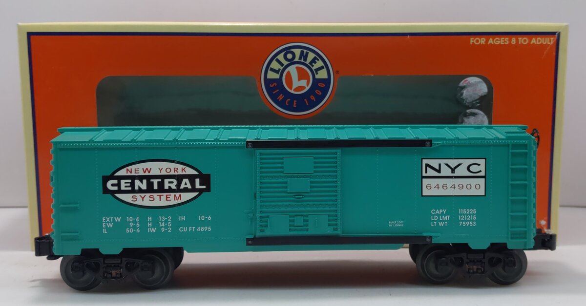 Lionel 6-39206 O Gauge New York Central 6464-900 Boxcar LN/Box