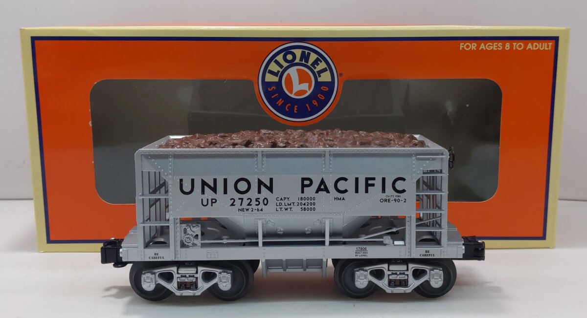 Lionel 6-17806 O Gauge Union Pacific Ore Car with Load #27250