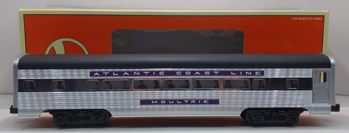 Lionel 6-19157 O Gauge Atlantic Coast Line Aluminum "Moultrie" Coach Car LN/Box
