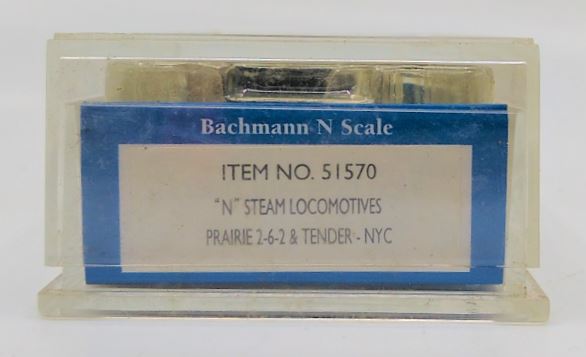 Bachmann 51570 N New York Central 2-6-2 Prairie Steam Locomotive & Tender #1905 LN/Box