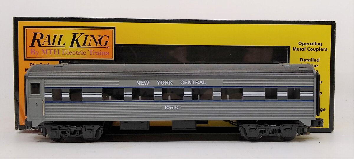 MTH 30-6021 New York Central Streamlined Passenger Car #10510 LN/Box