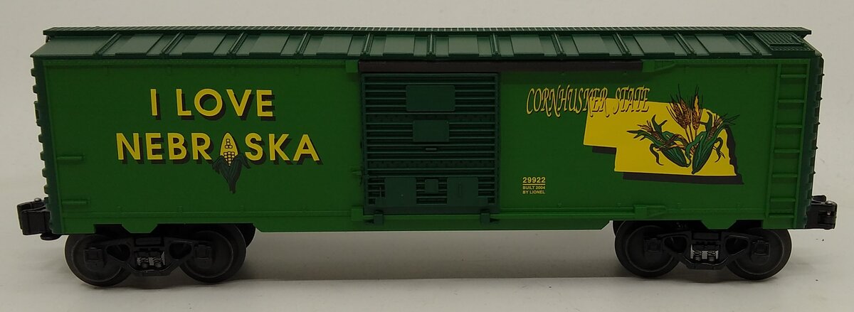 Lionel 6-29922 O Gauge I Love Nebraska Boxcar NIB