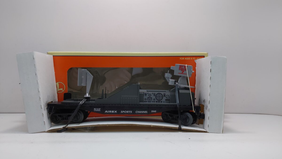 Lionel 6-16751 O Gauge WLNL Channel 7-Airex Sports Channel TV Car EX/Box