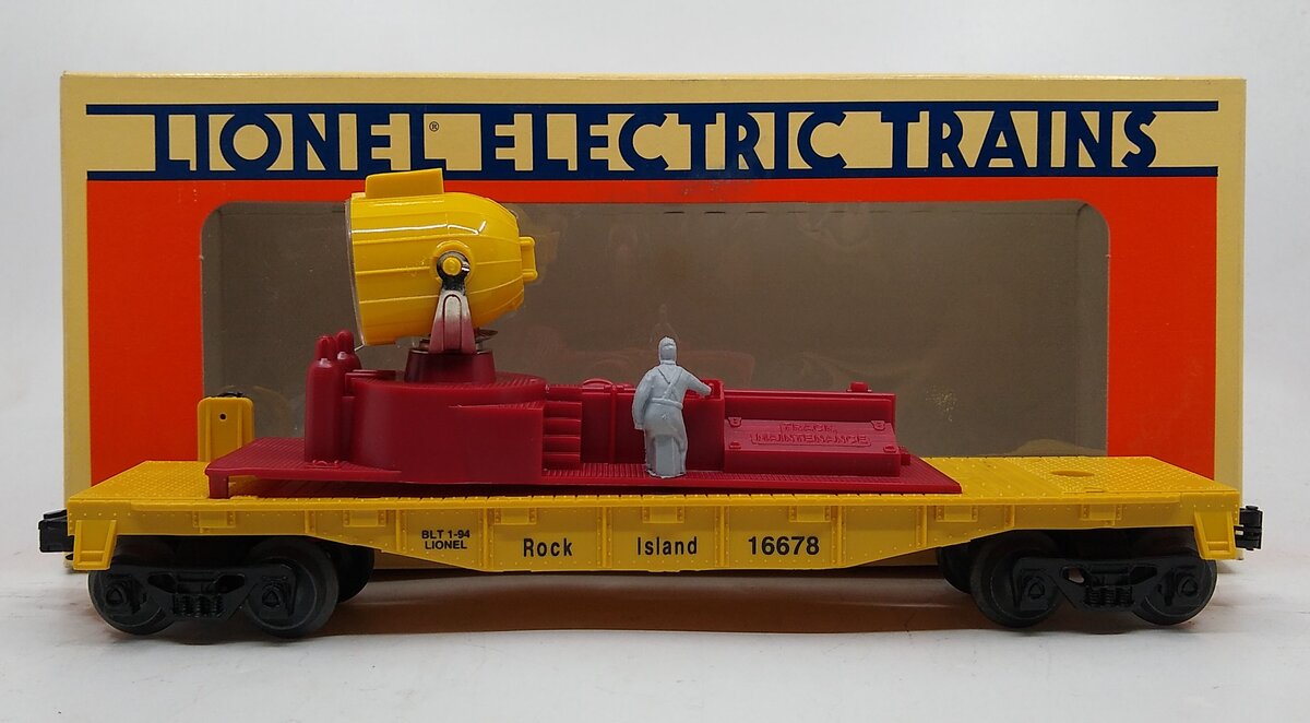 Lionel 6-16678 O Gauge Rock Island Searchlight Car LN/Box