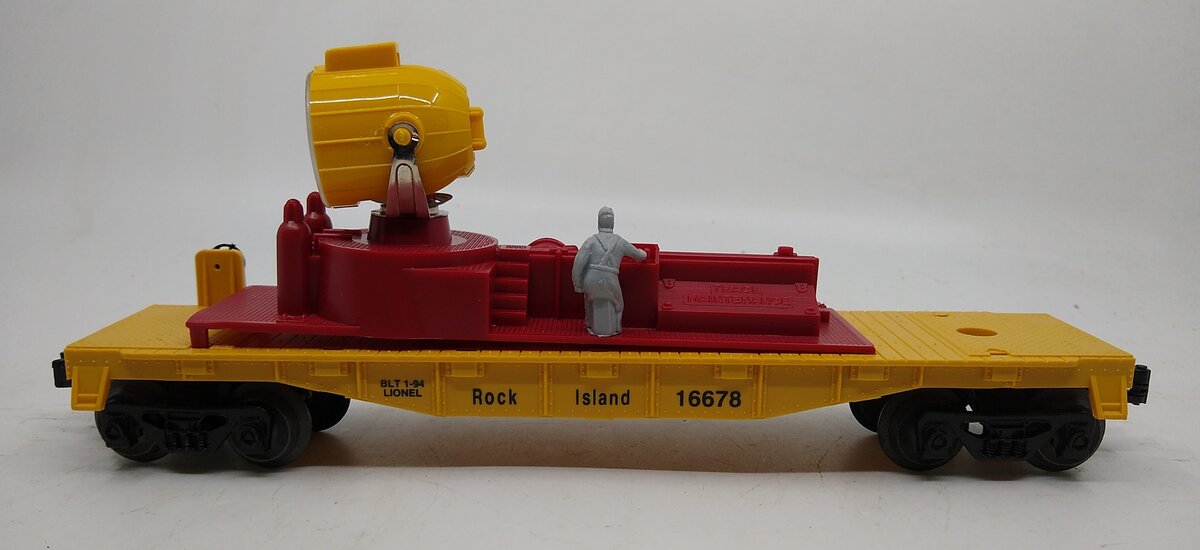 Lionel 6-16678 O Gauge Rock Island Searchlight Car LN/Box