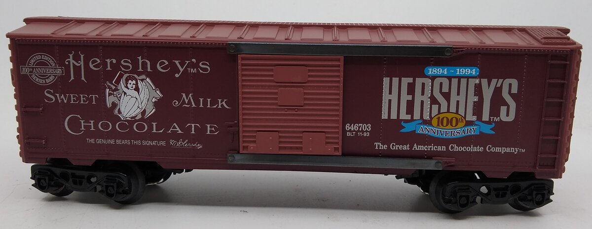K-Line K646703 O Gauge Hershey's 100th Anniversary Boxcar LN/Box