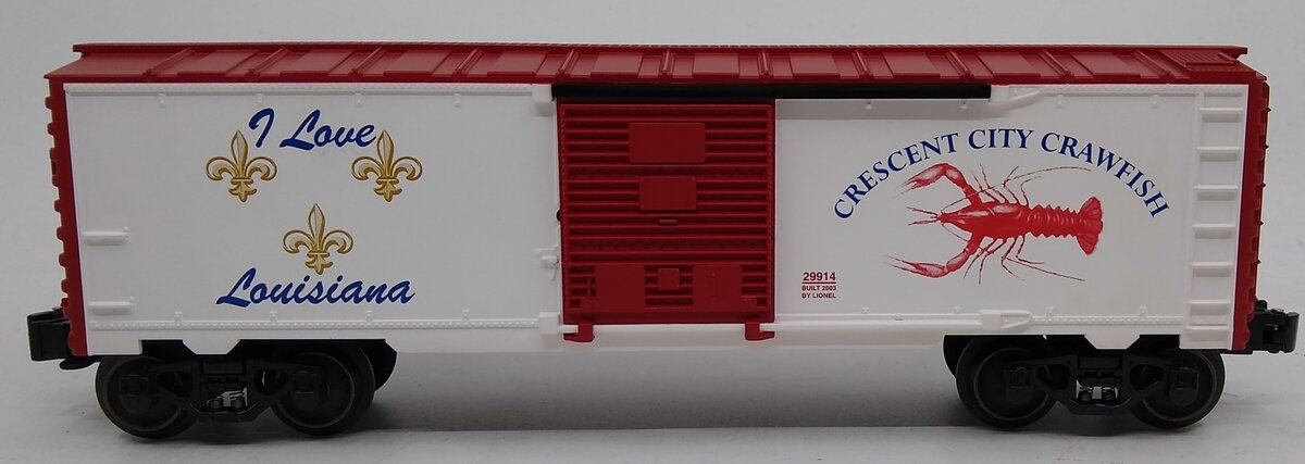 Lionel 6-29914 O Gauge I Love Louisiana Boxcar