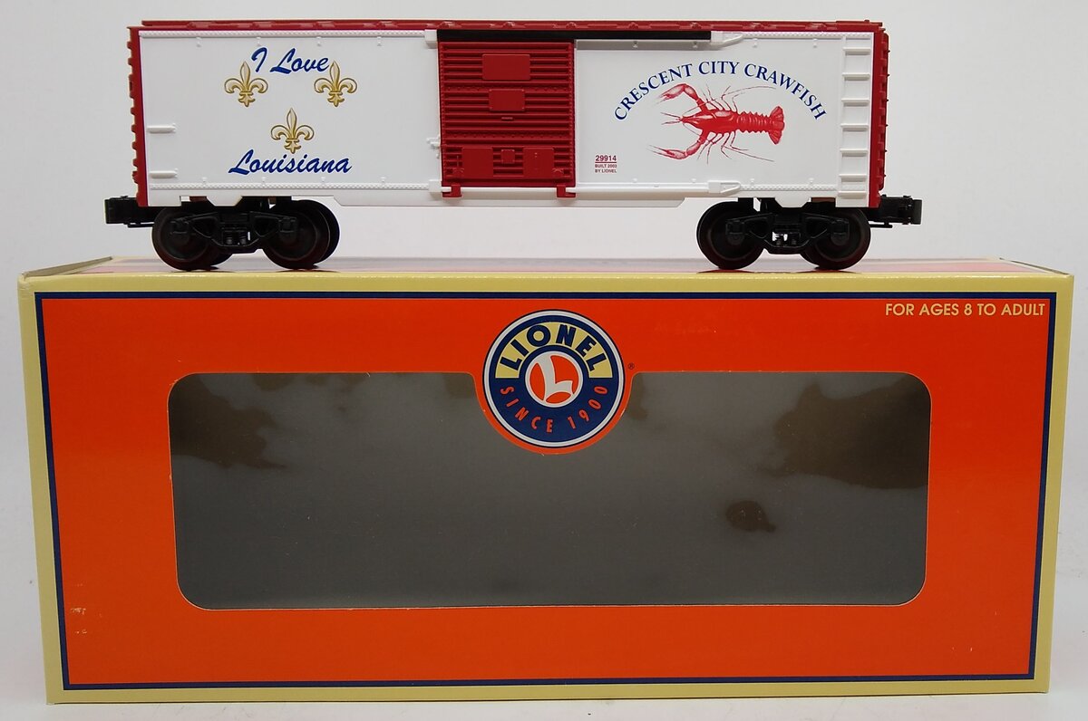 Lionel 6-29914 O Gauge I Love Louisiana Boxcar