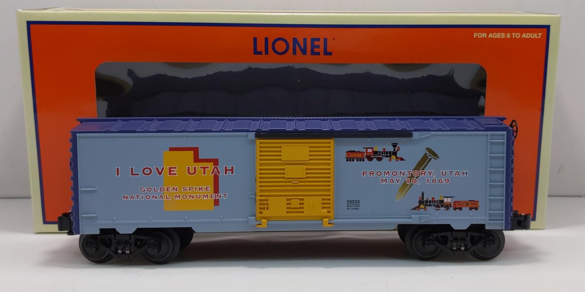 Lionel 6-29930 O I Love Utah Boxcar LN/Box