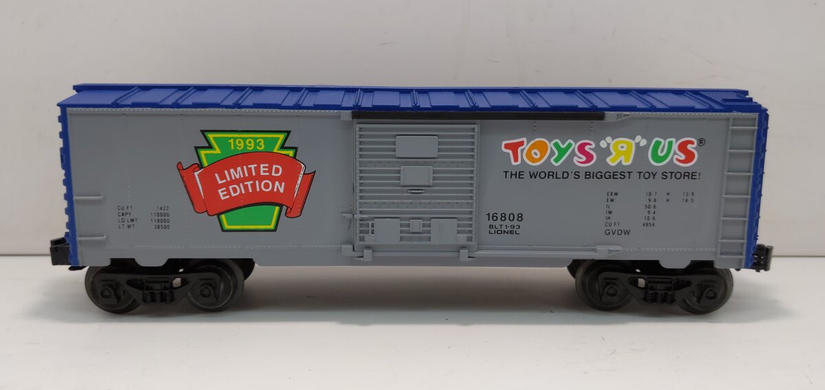 Lionel 6-16808 O Gauge Toys R Us Limited Edition 1993 Boxcar MT/Box