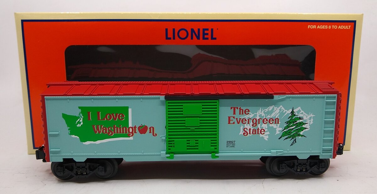 Lionel 6-29927 O Gauge I Love Washington Boxcar LN/Box