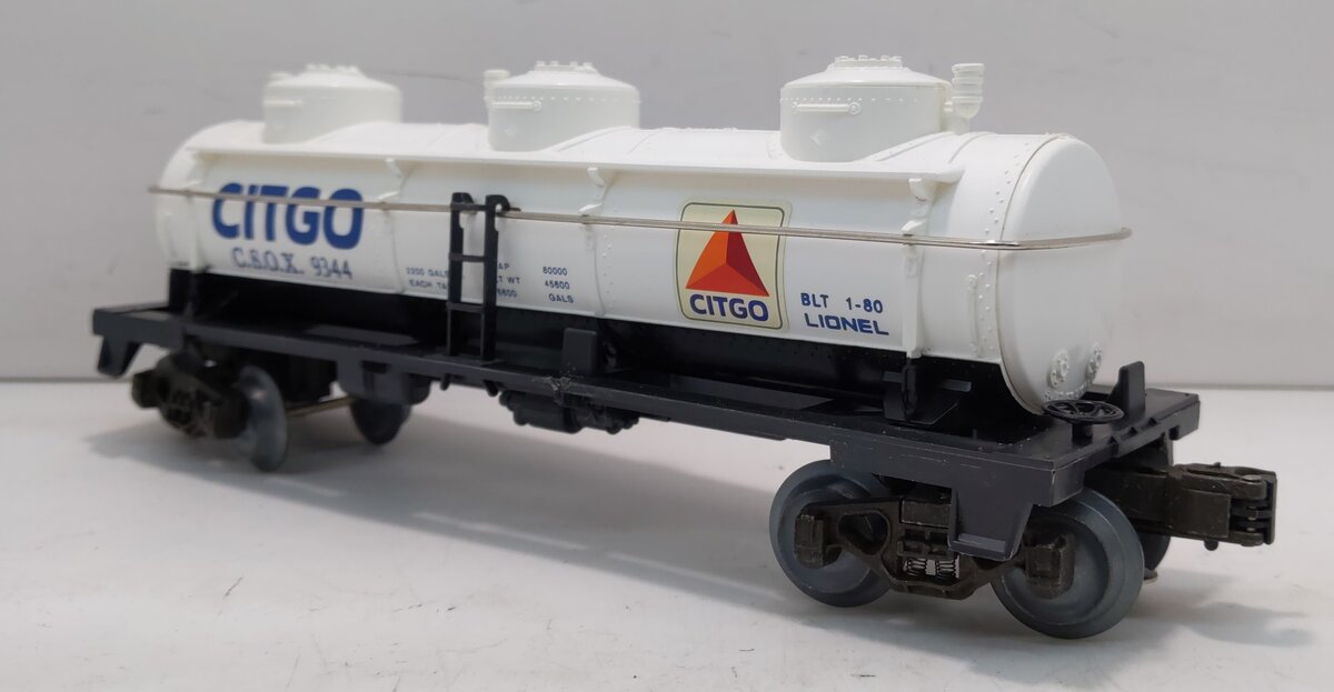 Lionel 6-9344 O Gauge Citgo Triple Dome Tank Car LN/Box