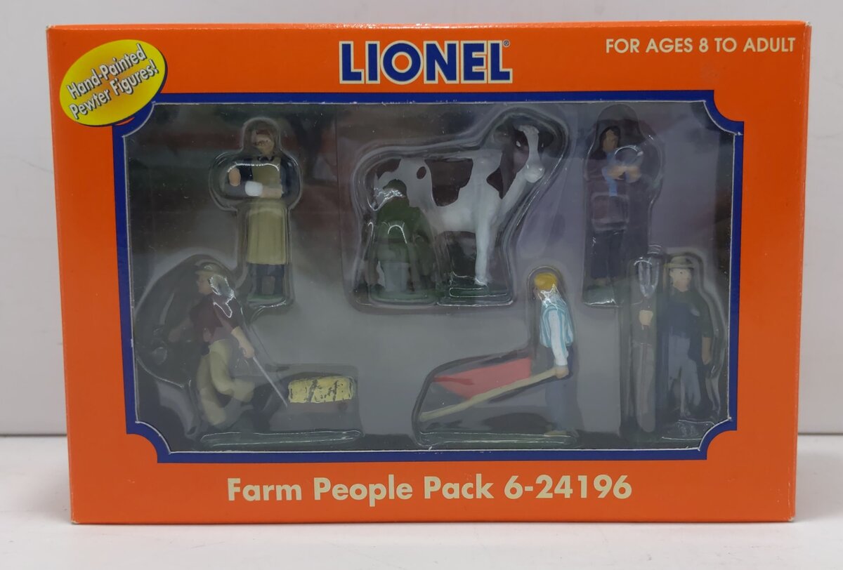 Lionel 6-24196 O Scale Farm People Hand Painted Figures (Set of 6) LN/Box