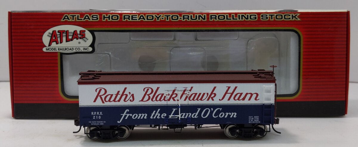 Atlas 6126-2 HO Scale Rath's 36' Wood Reefer Car #210