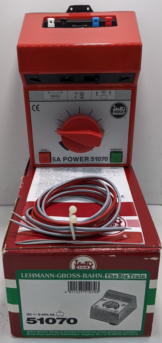 LGB 51070 5 Amp High Power Analog Powerpack & Throttle