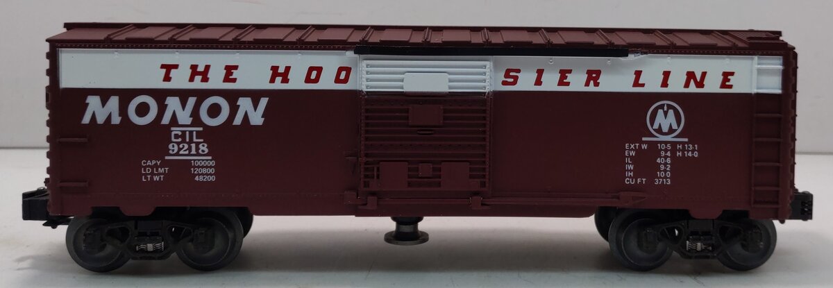 Lionel 6-9218 O Gauge Monon Mail Operating Boxcar LN/Box
