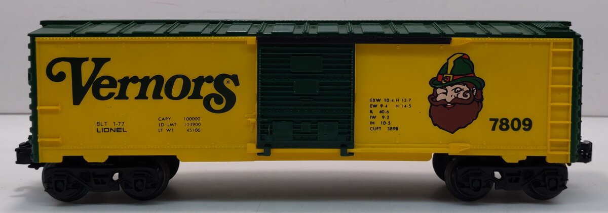 Lionel 6-7809 O Gauge Vernors Boxcar #7809 LN/Box