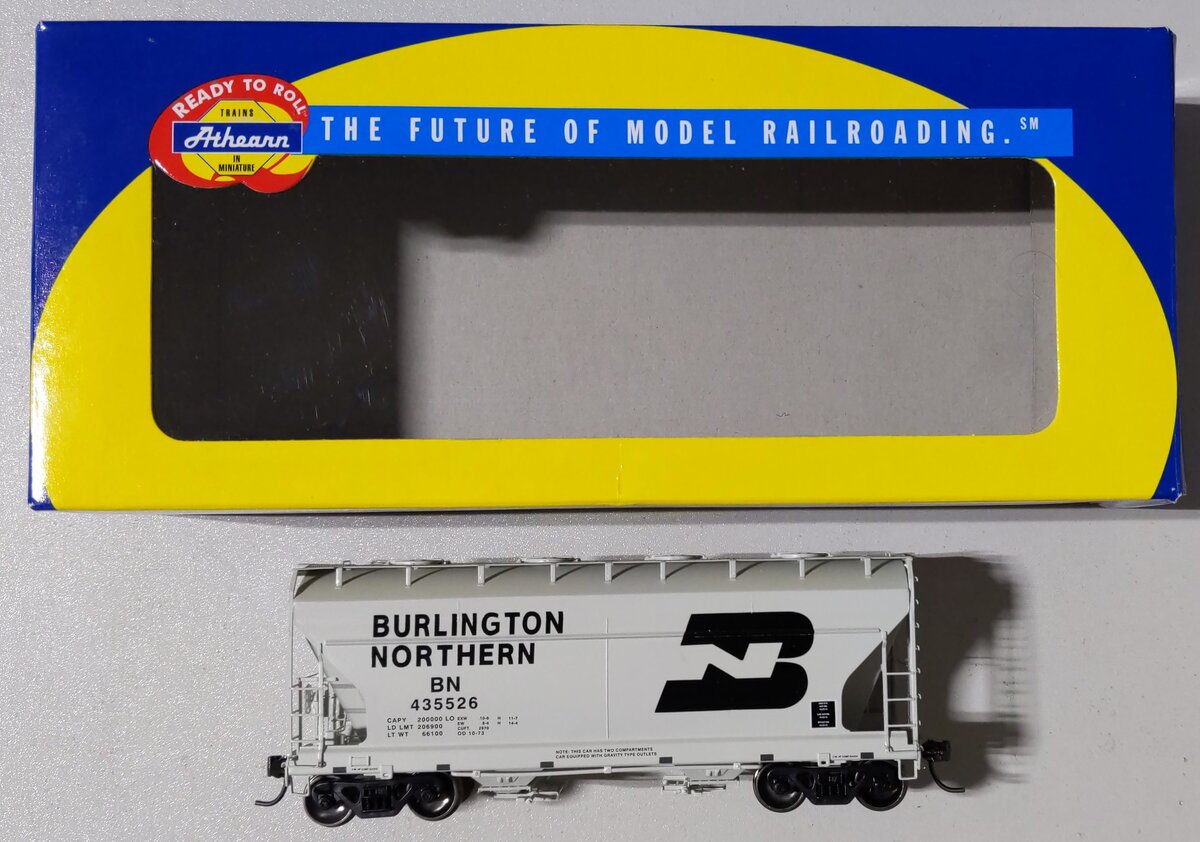 Athearn 93973 BN/Gray ACF 2970 Covered Hopper #435526