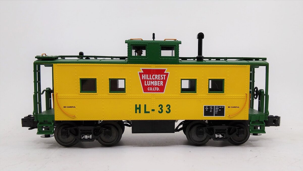 MTH 20-91028 O Gauge Hill Crest Lumber Co. Steel Lighted Caboose LN/Box