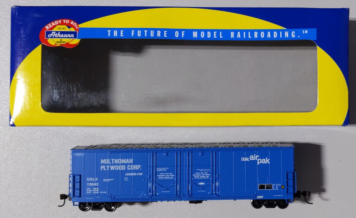 Athearn 91291 HO Scale Multnomah Plywood 50' Double Plug Door Boxcar #13042 LN/Box