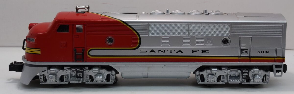 Lionel 6-11711 O Scale Santa Fe F-3 A Dummy Diesel Locomotive w/Railsounds #8102 LN