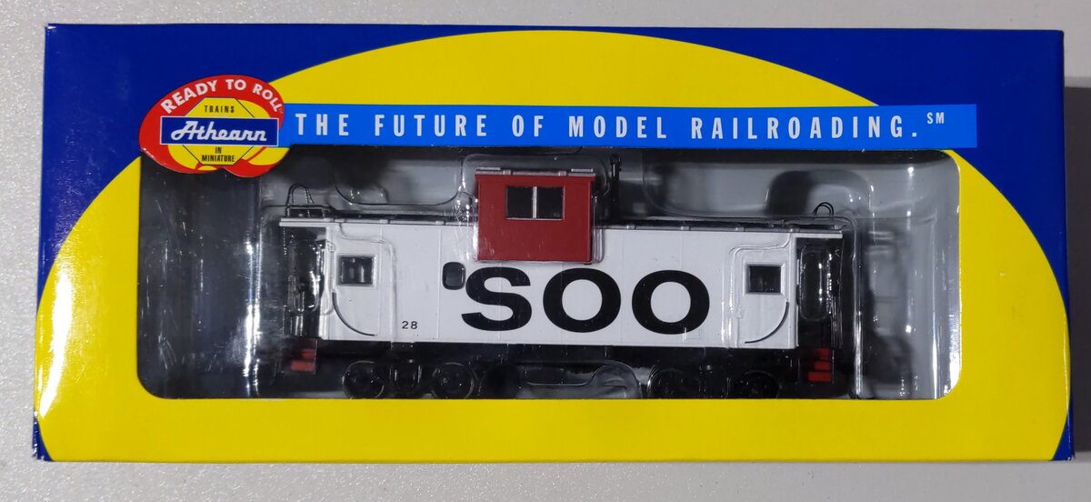 Athearn 75212 HO Scale Soo Line Wide Vision Caboose #28 LN/Box