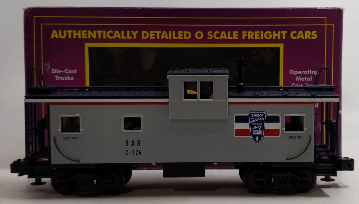 MTH 20-91106 O Gauge Bangor & Aroostook Extended Vision Caboose #C-124 LN/Box