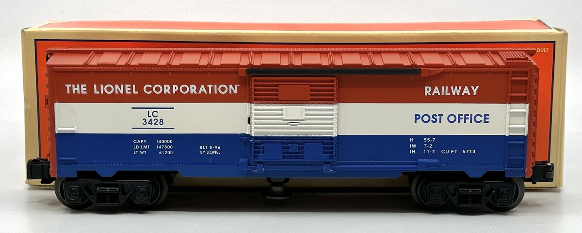 Lionel 6-16740 O Gauge Lionel Corporation Operating Mail Car #3428 NIB